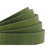 DQ leer plat 10mm Soft guacamole green